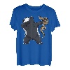Dabbing Honigdachs Schlange Kampf Furchtlos Geschenk T-Shirt