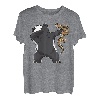 Dabbing Honigdachs Schlange Kampf Furchtlos Geschenk T-Shirt
