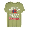 Norwegen Sprüche Angler Flagge Karpfen Geschenk T-Shirt