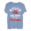 Norwegen Sprüche Angler Flagge Karpfen Geschenk T-Shirt