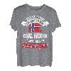 Norwegen Sprüche Angler Flagge Karpfen Geschenk T-Shirt