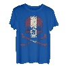 Schädel Lettland Flagge Skull Crossbones Skelett T-Shirt