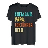 Herren Lokführer Papa Vater Vatertag Zugführer Eisenbahn Bahn Zug T-Shirt