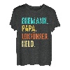 Herren Lokführer Papa Vater Vatertag Zugführer Eisenbahn Bahn Zug T-Shirt