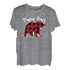 Papa Bär Weihnachtsoutfit Partnerlook Geschenk Weihnachten T-Shirt