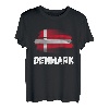 Dänemark Flagge Pride Retro dänische Flagge Familie passend T-Shirt