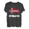 Dänemark Flagge Pride Retro dänische Flagge Familie passend T-Shirt