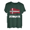Dänemark Flagge Pride Retro dänische Flagge Familie passend T-Shirt