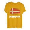 Dänemark Flagge Pride Retro dänische Flagge Familie passend T-Shirt