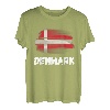 Dänemark Flagge Pride Retro dänische Flagge Familie passend T-Shirt