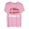 Dänemark Flagge Pride Retro dänische Flagge Familie passend T-Shirt