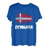 Dänemark Flagge Pride Retro dänische Flagge Familie passend T-Shirt