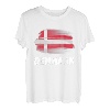 Dänemark Flagge Pride Retro dänische Flagge Familie passend T-Shirt