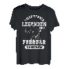 Tischtennis Legenden sind im Februar geboren Geburtstag T-Shirt