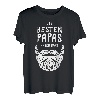 Herren Papas mit Bart Lustiges Bartträger Vater Papa T-Shirt
