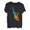 Splash Saxophon Musik Blasmusiker Geschenk Saxophonspieler T-Shirt