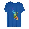 Splash Saxophon Musik Blasmusiker Geschenk Saxophonspieler T-Shirt