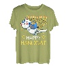 Happy Hanucat Hanukkah Jüdische Katzen Menora Chanukka Kerze T-Shirt