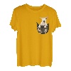 Lustiger Bullterrier in der Tasche für Bullterrier Liebhaber T-Shirt