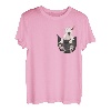 Lustiger Bullterrier in der Tasche für Bullterrier Liebhaber T-Shirt