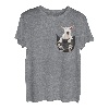 Lustiger Bullterrier in der Tasche für Bullterrier Liebhaber T-Shirt