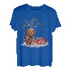 Cavapoo Weihnachtsbaum mit Hund im Schnee T-Shirt