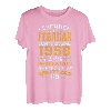 Geschenk zum 65. Geburtstag Jahrgang 1958 Februar lustiges T-Shirt