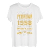 Geschenk zum 65. Geburtstag Jahrgang 1958 Februar lustiges T-Shirt