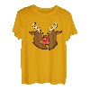 Lustiger Rudolph-Weihnachts-Hip-Hop-Gangster, 90er-Jahre, Rot T-Shirt