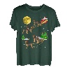 Border Terrier Weihnachten Santa reiten Hunde Geschenk T-Shirt