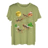 Border Terrier Weihnachten Santa reiten Hunde Geschenk T-Shirt