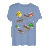 Border Terrier Weihnachten Santa reiten Hunde Geschenk T-Shirt