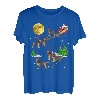 Border Terrier Weihnachten Santa reiten Hunde Geschenk T-Shirt