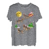 Border Terrier Weihnachten Santa reiten Hunde Geschenk T-Shirt
