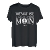 HEIMAT MOIN Anker Zuhause Spruch Hamburg Norden Damen Herren T-Shirt