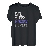 Eat Sleep Hockey Repeat Icehockey Feldhockey Coach Puck T-Shirt
