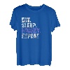 Eat Sleep Hockey Repeat Icehockey Feldhockey Coach Puck T-Shirt