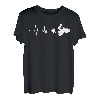 Herzschlag Quadfahrer ATV Geschenk Quad Retro EKG Puls T-Shirt