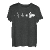 Herzschlag Quadfahrer ATV Geschenk Quad Retro EKG Puls T-Shirt