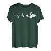 Herzschlag Quadfahrer ATV Geschenk Quad Retro EKG Puls T-Shirt