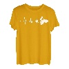 Herzschlag Quadfahrer ATV Geschenk Quad Retro EKG Puls T-Shirt