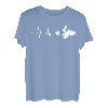 Herzschlag Quadfahrer ATV Geschenk Quad Retro EKG Puls T-Shirt