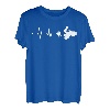Herzschlag Quadfahrer ATV Geschenk Quad Retro EKG Puls T-Shirt
