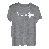 Herzschlag Quadfahrer ATV Geschenk Quad Retro EKG Puls T-Shirt