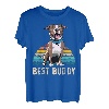 Retro American Staffordshire Terrier Geschenk Idee T-Shirt