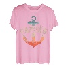 Herren Papitän | Papa und Kapitän Lustiges Retro Anker Vatertag T-Shirt
