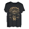 50. Geburtstag Geschenk Mann Mythos Legende Januar 1973 T-Shirt