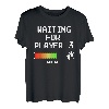 Schwangerschaft verkünden Papa Mama loading Werdender Vater T-Shirt