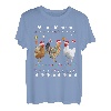 Lustiger Huhn Weihnachtsmann Heu Baum Weihnachten Pullover Xmas Hühner T-Shirt