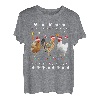 Lustiger Huhn Weihnachtsmann Heu Baum Weihnachten Pullover Xmas Hühner T-Shirt
